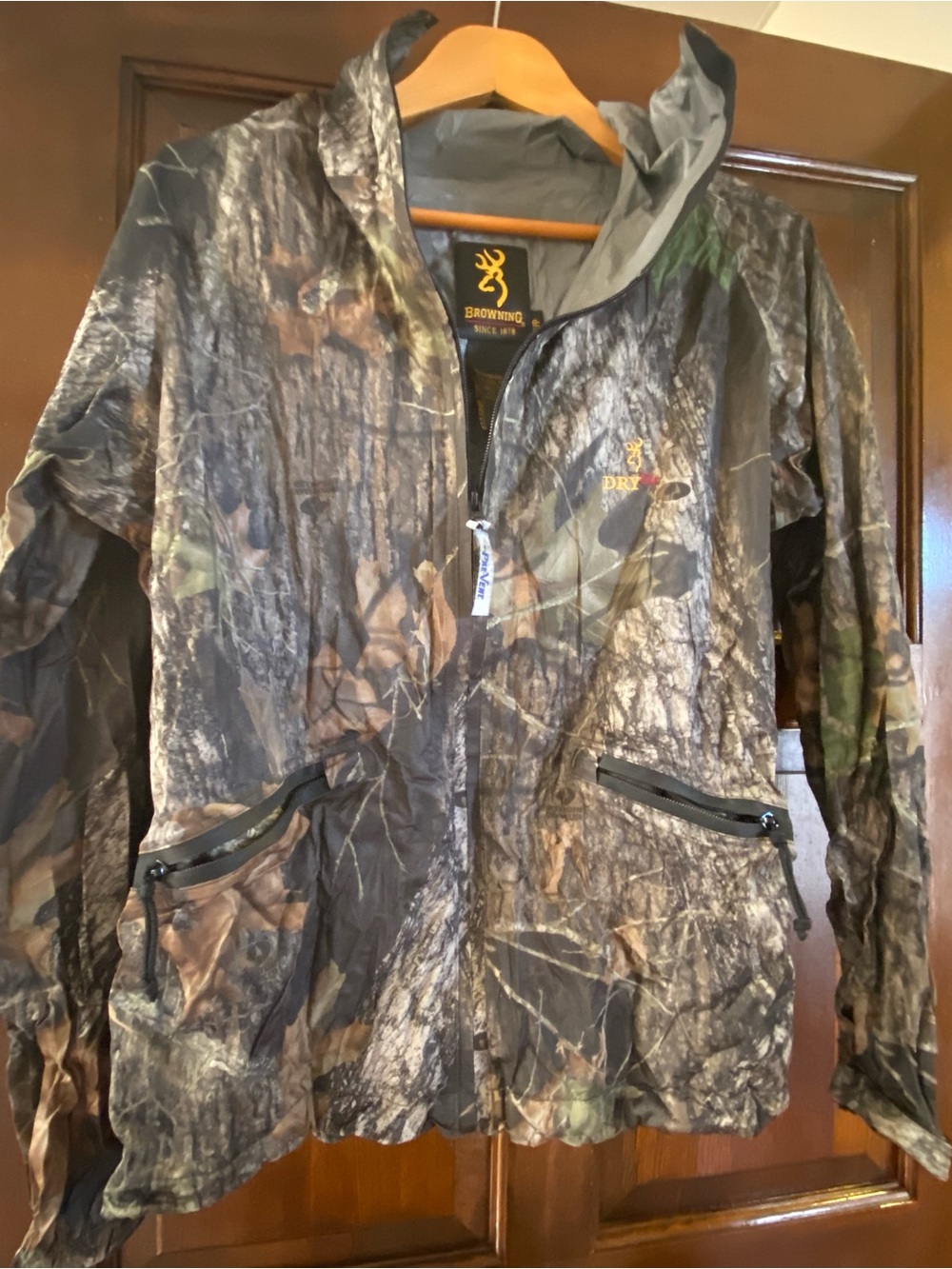 New Browning DRYlite Packable Hooded Rain Jacket